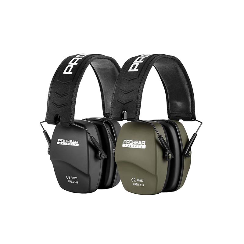 PROHEAR 016 Shooting Ear Protection Earmuffs 2 Pack - Black+Green