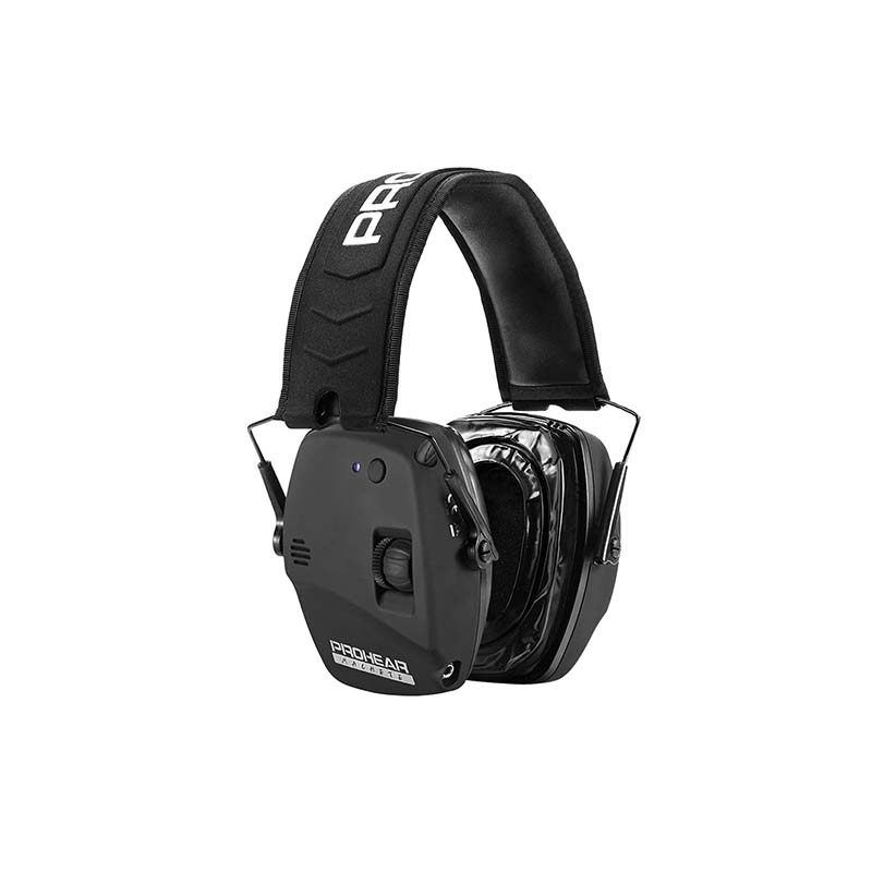 PROHEAR 030 Digital Electronic Shooting Ear Protection Sound Amplification Earmuffs, Black