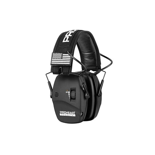 PROHEAR 030 Digital Electronic Shooting Ear Protection Sound Amplification Earmuffs, Black