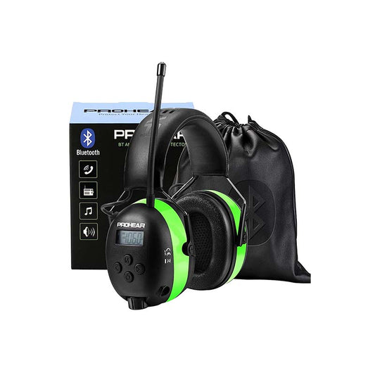 PROHEAR 033 Upgraded 5.3 Bluetooth Hearing Protection EarMuffs - Green