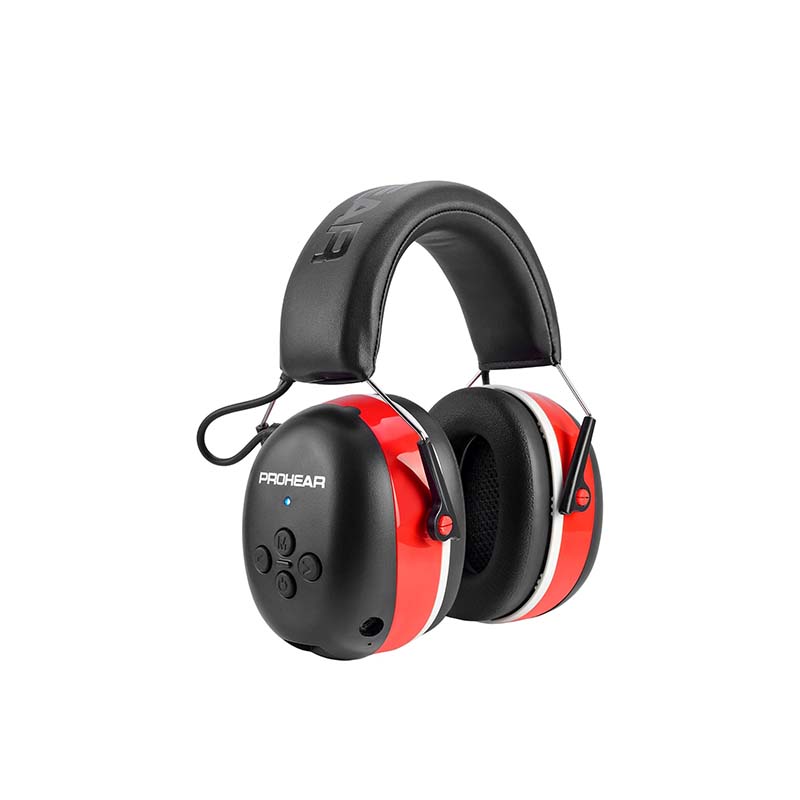 PROHEAR 037 Bluetooth 5.3 Hearing Protection Headphones with Rechargeable 1500mAh Battery, 30dB SNR Safety Noise Reduction Ear Muffs 120H Playtime for Mowing, Workshops, Snowblowing
