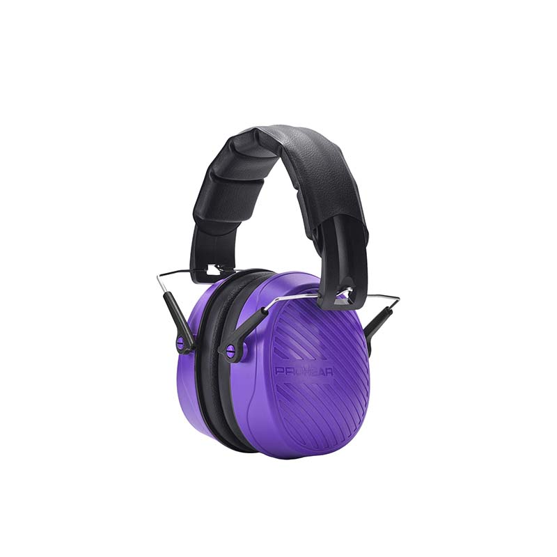 PROHEAR EM038 Compact Foldable Headset for Shooting Construction Power Tools, Purple