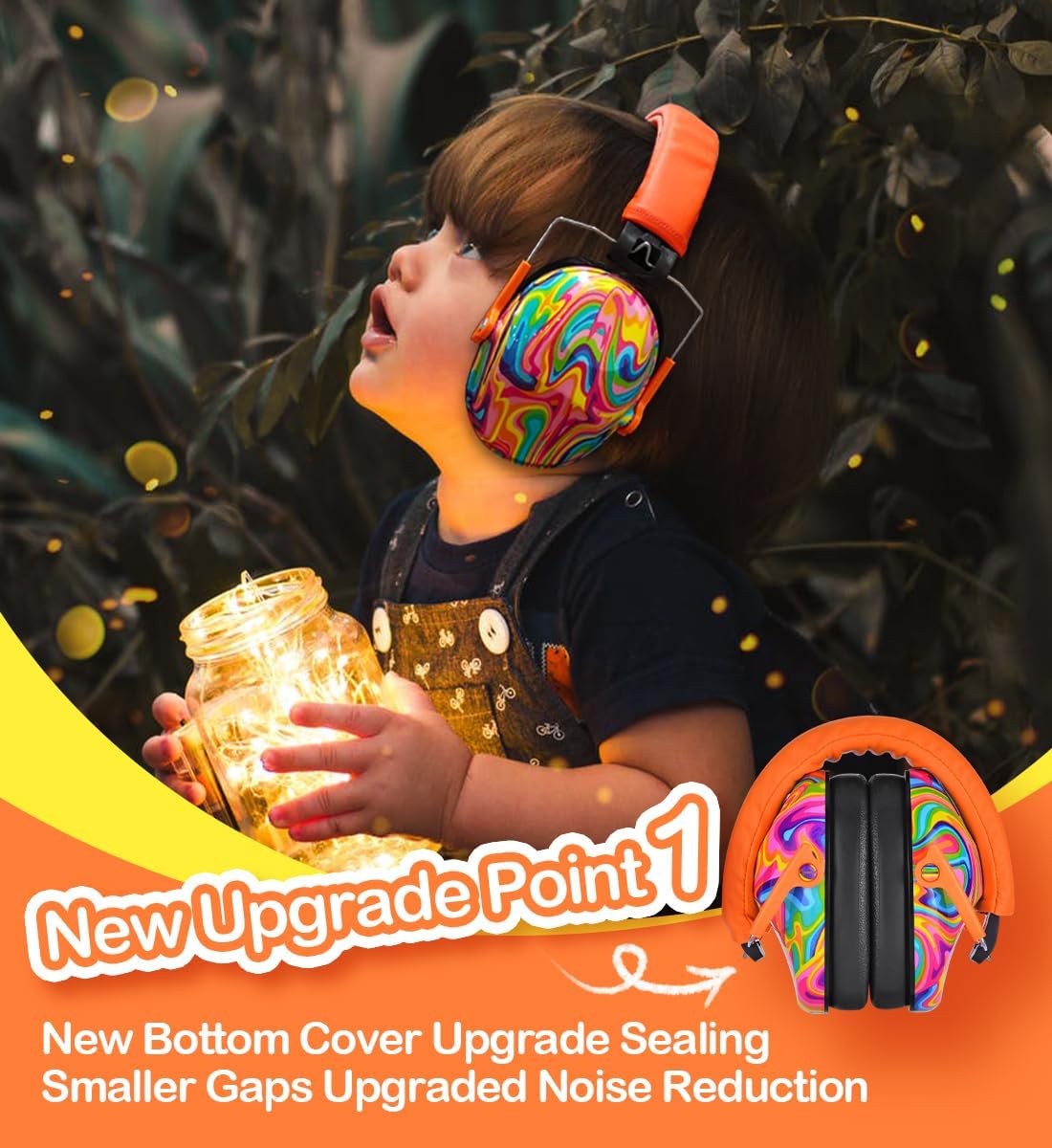 PROHEAR 032 Kids  Noise Cancelling  Ear Muffs  - Orange