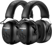 PROHEAR 037 Bluetooth 5.3 Hearing Protection Headphones with Rechargeable 1500mAh Battery, 30dB SNR Safety Noise Reduction Ear Muffs 120H Playtime for Mowing, Workshops, Snowblowing