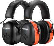 PROHEAR 037 Bluetooth 5.3 Hearing Protection Headphones with Rechargeable 1500mAh Battery, 30dB SNR Safety Noise Reduction Ear Muffs 120H Playtime for Mowing, Workshops, Snowblowing