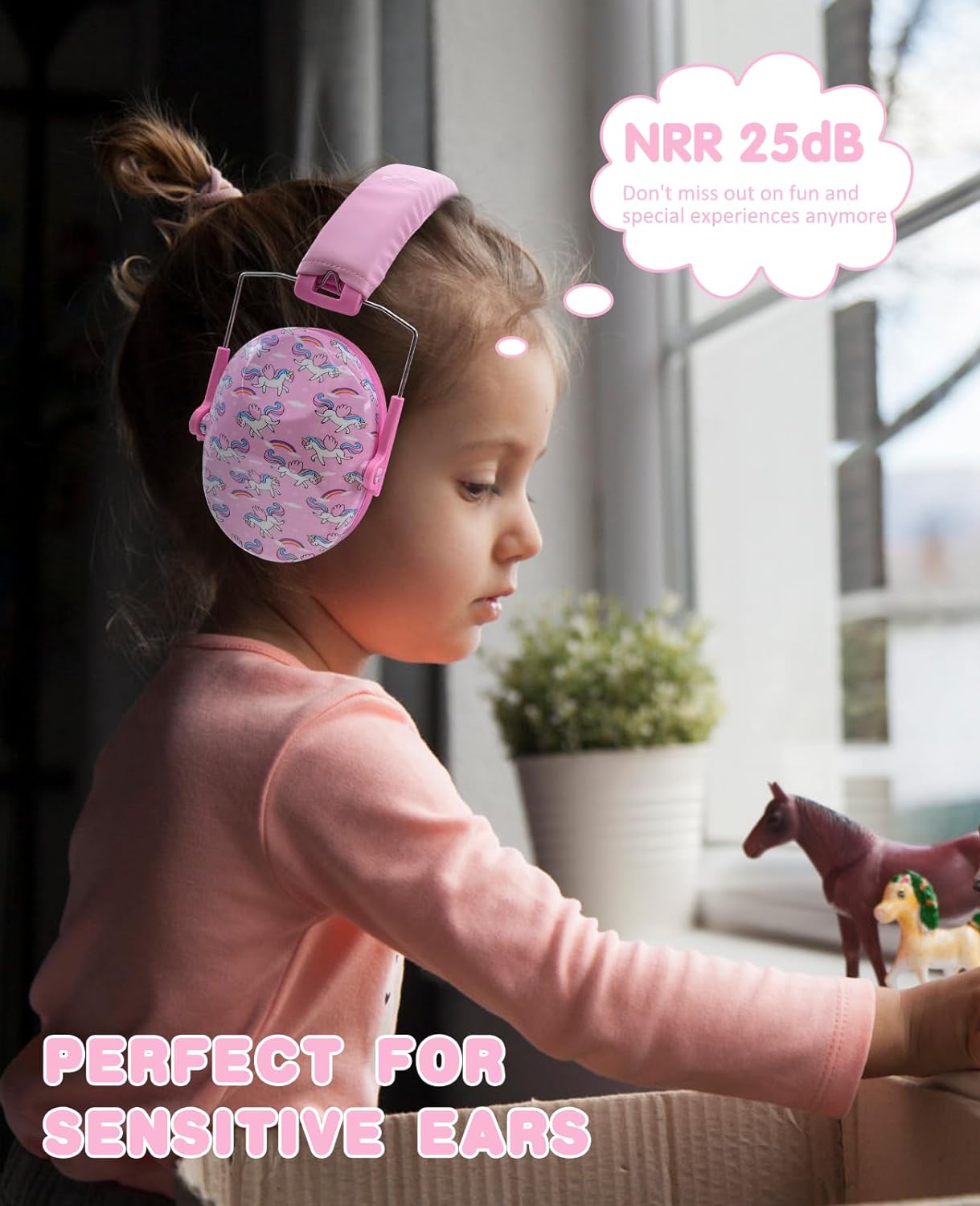 PROHEAR 032 Kids  Noise Cancelling  Ear Muffs  -  Pink