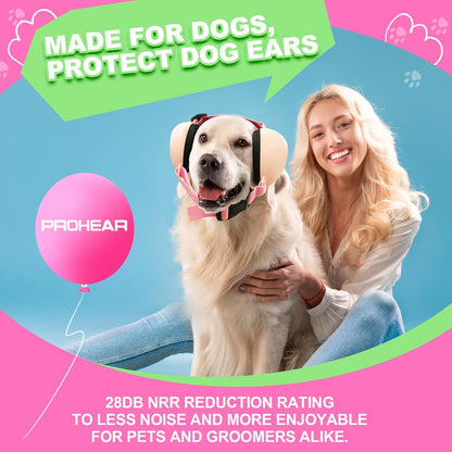 PROHEAR Dog Ear Muffs Hearing Protection,NRR 28dB for Thunder, Hunting, Tourism