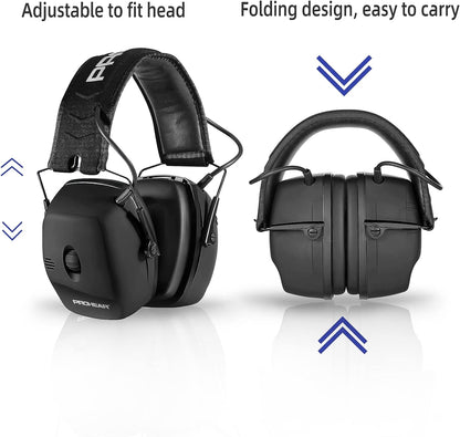 PROHEAR 056 Electronic Shooting Ear Protection Muffs, Sound Amplification Earmuffs for Hunting