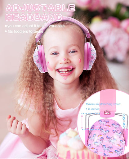 PROHEAR 032 Kids  Noise Cancelling  Ear Muffs  -  Pink