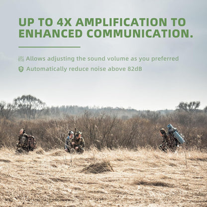 PROHEAR Electronic Ear Protection for Shooting with 4X Sound Amplification, Green