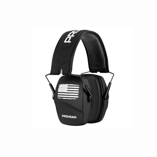 PROHEAR 016 Ear Protection Safety Earmuffs for Shooting - Black